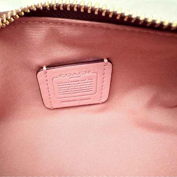 Coach Nolita Barrel Bag In Colorblock Signature Canvas CY040 in Pink petal NWT - Picture 11 of 11